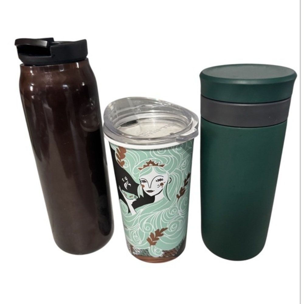 STARBUCKS bundle of 3 reusable tumblers